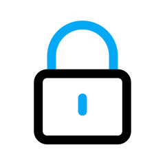 lock line color icon