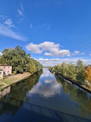 Blick auf die Spree (Fluss) in Berlin Treptow/Köpenick