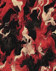 Collection of abstract red and black patterns with bold, dynamic designs, perfect for creative backgrounds and artistic projects