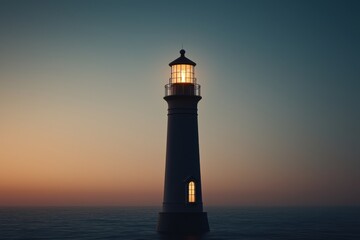 Lighthouse's steady foundation represents economic strength