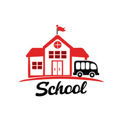 Fototapeta premium Outline Illustration of Scool Doodle, The image is simple and minimalistic,