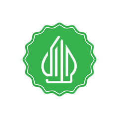 Halal label illustration