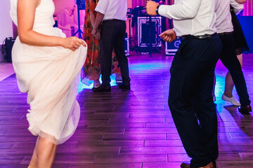 people dancing on the dance floor, party, men and women dancing, New Year's party, wedding party, birthday party , wedding 