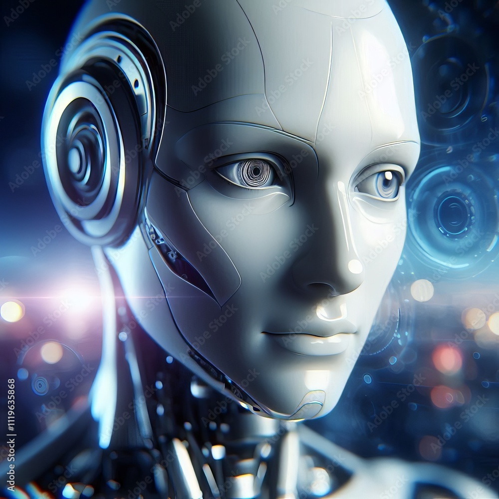 Poster android with a human like appearance a highly advanced android t