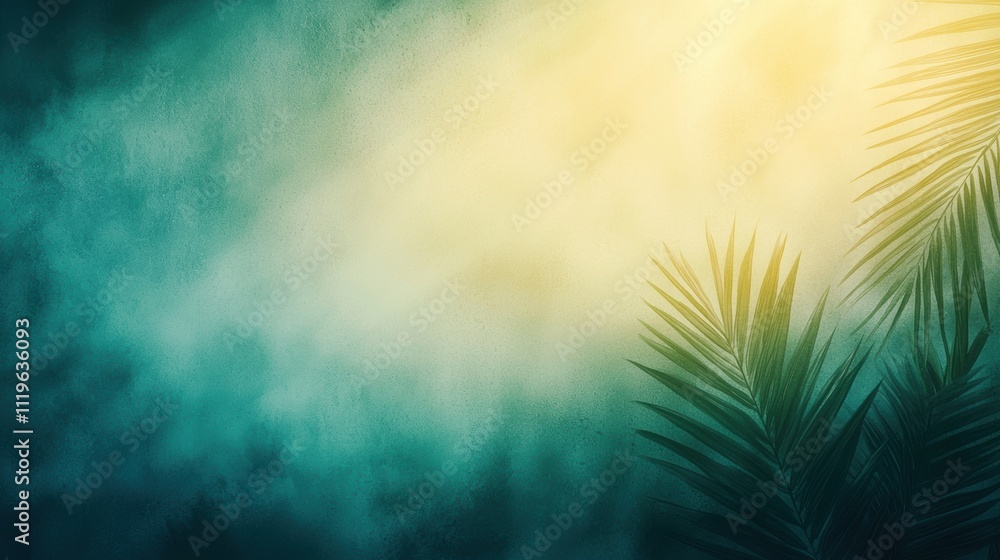 Poster rays of sunlight streaming through dense forest in a serene and enchanting environment