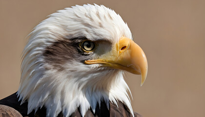 Fototapeta premium The Bald Eagle (Haliaeetus leucocephalus) portrait