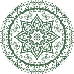 Beautiful flower art and mandala vector design
