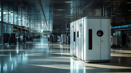 Modern Airport Interior Illustration