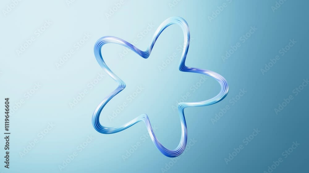 Poster abstract metal curve background, 3d rendering.