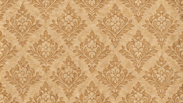 Elegant vintage floral pattern in warm tones