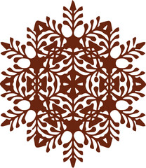 Beautiful flower art and mandala vector design