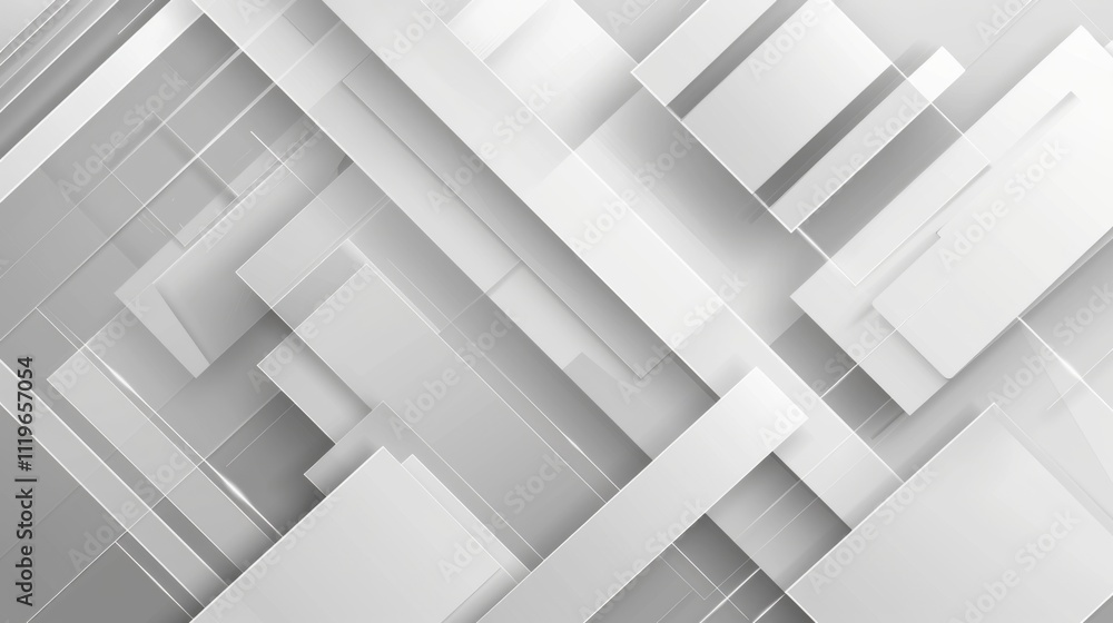 Poster grey white abstract background geometry shine and layer element vector for presentation design. suit