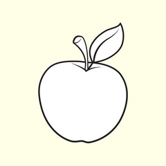 Apple Line art Illustration