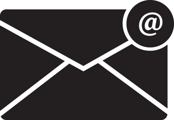 Email envelope icon with marker new message isolated on transparent background. Render email notification heart missed with letters, check mark, paper plane and magnifying glass.