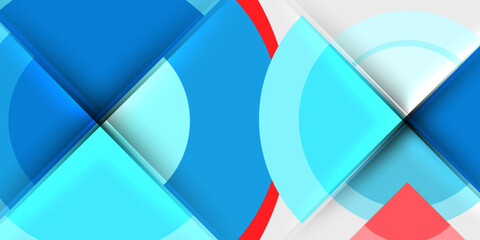 Circle and semi circle geometric background. Vector Illustration For Wallpaper, Banner, Background, Card, Book Illustration, landing page