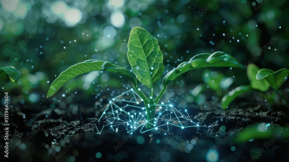 Poster harmony of nature and technology: sustainable seed planting and digital technology fusion in uhd ima