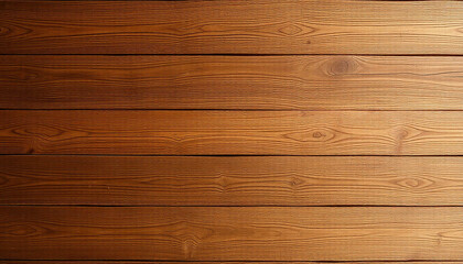 Fototapeta premium Horizontal wood planks, light brown and warm tones. Natural wood grain, visible wood knots and grain patterns. Smooth, even texture