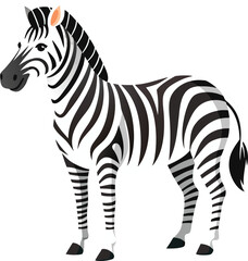 silhouette of zebra crossing vector illustration