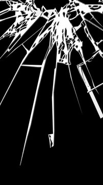 Crack - Vertical animation of glass cracking 1