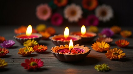 burning candles in a church