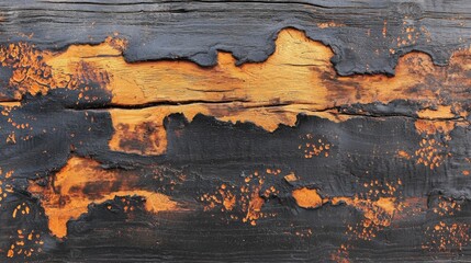Burnt  wood texture. BBQ background. Burned scratched hardwood surface.  Smoking wood plank background. Grunge texture overlay