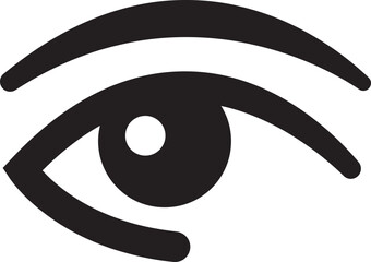 Eye icon. Simple eyeball. Eyesight vision sign. Eye modern symbol isolated on white background. Vector eye icon for visible passwords for apps and websites.