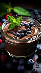 Vegan Homemade Tofu Soy Chocolate Pudding  