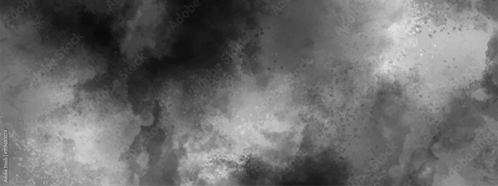 Poster abstract design with white paper texture background . black and white ink effect water color gray aq