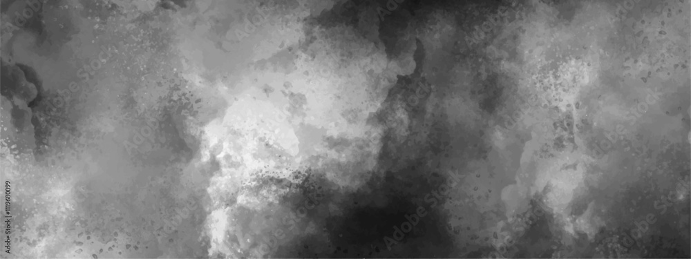 Poster abstract design with white paper texture background . black and white ink effect water color gray aq