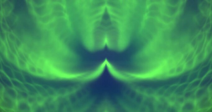 Colorful animated background in blue and green tones. Club video. Meditation video. Seamless loop. Loop