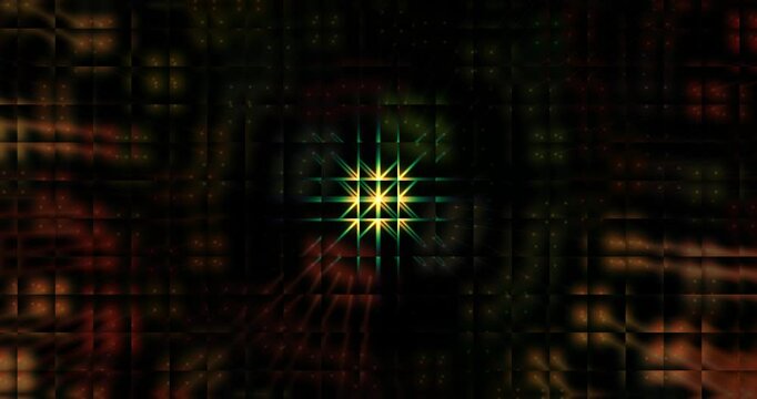 Multicolored twinkling stars. Colorful animated background and club video. Meditation video. Seamless loop. Loop