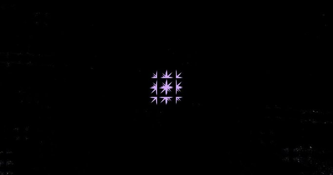  Animated background and club video in black and white. Meditation. Seamless loop. Loop