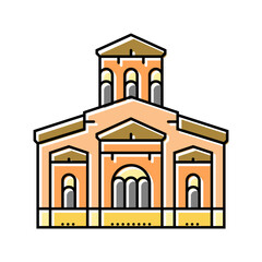 church byzantine color icon vector. church byzantine sign. isolated symbol illustration