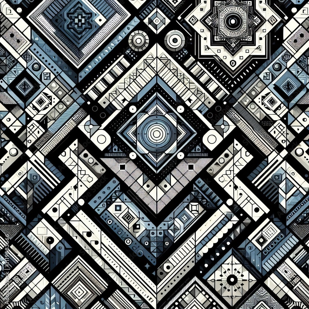 Aufkleber geometric patterns complex geometric shapes and patterns with a