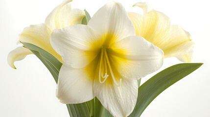 Obraz premium Anime Manga Lily Flower Wallpaper with Elegant Design