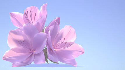 Anime Manga Lily Flower Wallpaper with Elegant Design