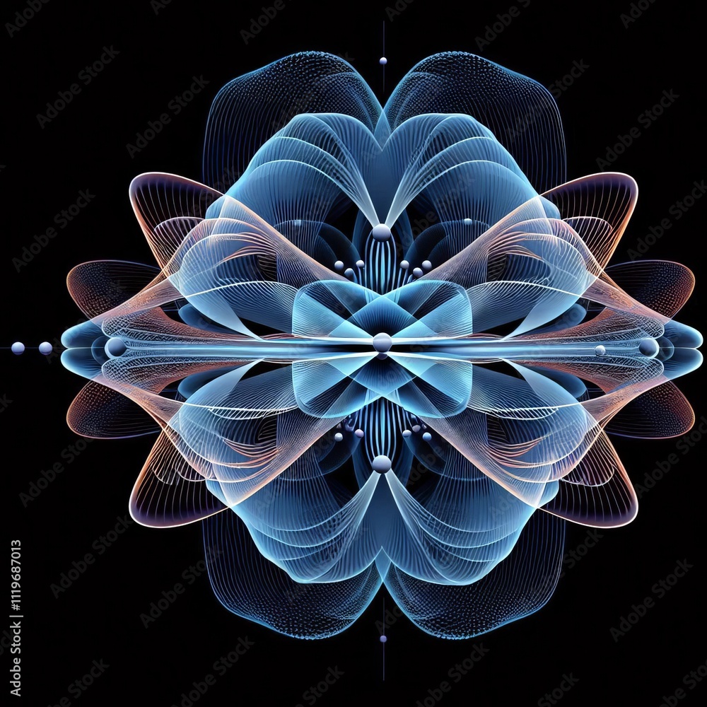 Poster graphic showing multiple states of a photon existing simultaneou