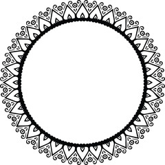 Beautiful flower art and mandala vector design