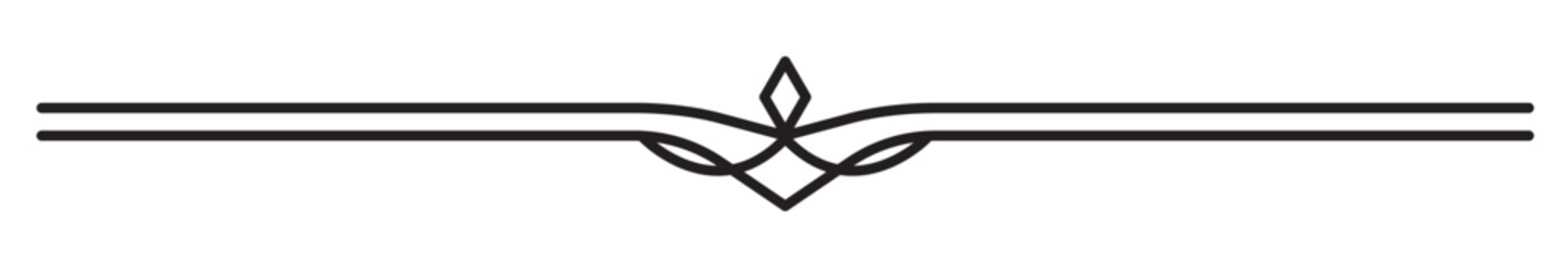 Vintage decorative lines. text dividers. Line border. Lines separators, Borders, Vintage dividers, Underline elements. Vector illustration