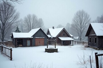 house in winter