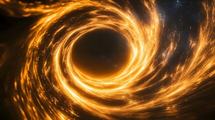 Cosmic Black Hole with Fiery Accretion Disk