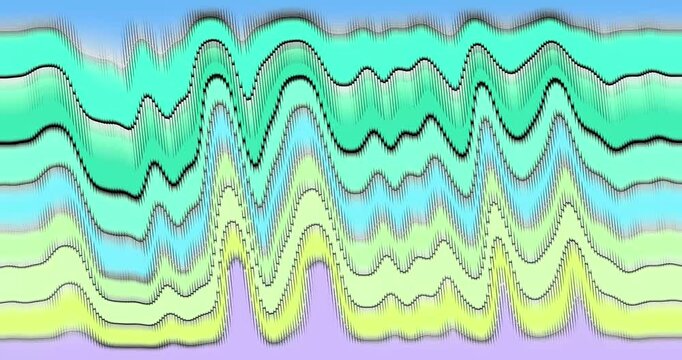Colorful animated background and club video. Meditation video. Seamless loop. Loop