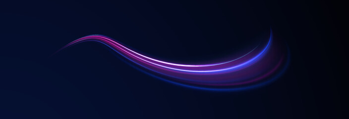 Neon color glowing lines background, Glowing wave swirl, impulse cable lines. High-speed light trails effect. Futuristic dynamic motion technology. Png, neon, line, blur, beam, ray, abstract, energy, 