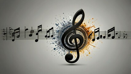 music background with notes