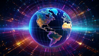 Obraz premium Innovative networks illuminate our lives. 