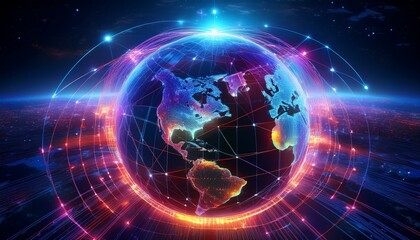 Obraz premium Our world glimmers with connected dreams. 