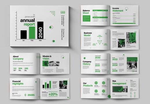 Annual Report Layout Design