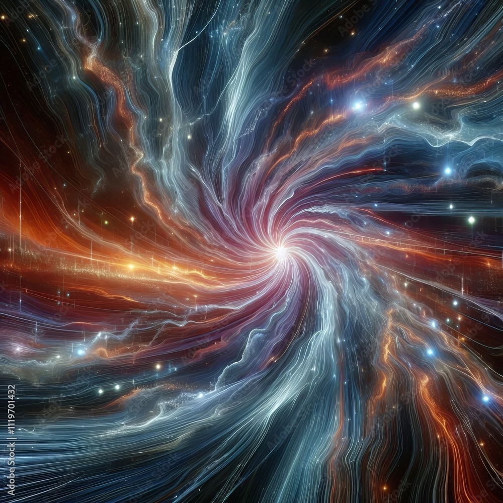 Poster interstellar shockwave a texture with sharp bright lines where i