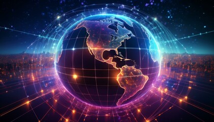 Obraz premium Light transforms our world into a village. 