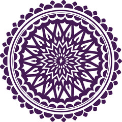 Beautiful flower art and mandala vector design